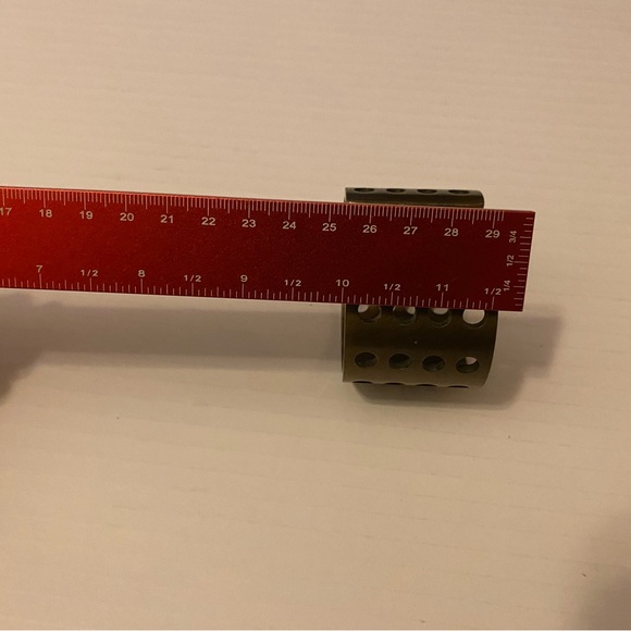 Kelly Wearstler Cuff in Perforated Antique Brass - Picture 2 of 7